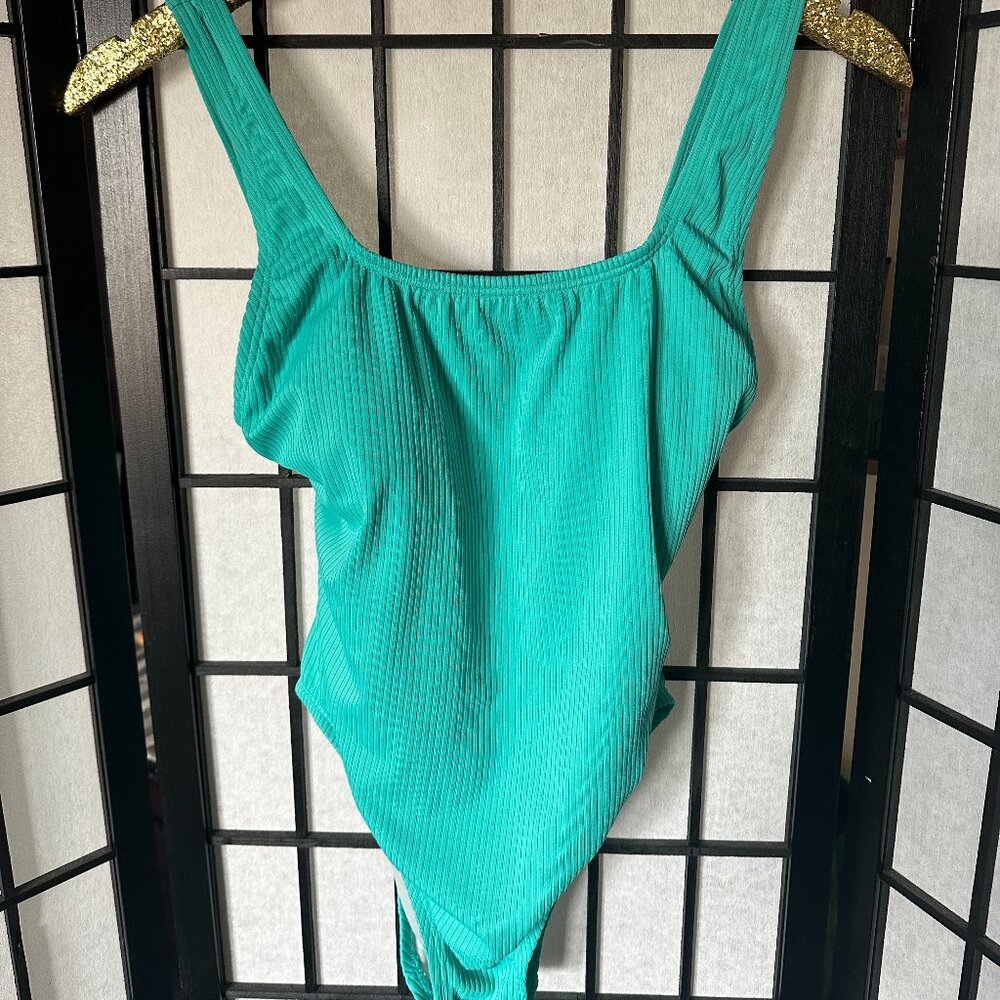 Speedo Women's One Piece Swimsuit Size 6 Teal Bathing Suit